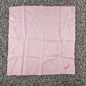 Vintage Paoli Womensz 19" Square Scarf Bubblegum Pink Pastel